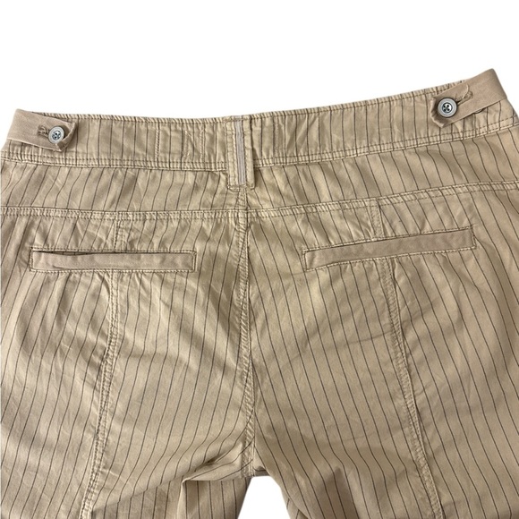 Anthropologie HEI HEI Cream Beige Striped Beachwalk Trouser Pant Women's Size 26 - Picture 4 of 9